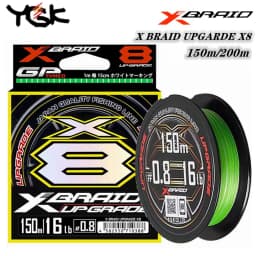 Original YGK X BRAID UPGRADE X8 PE Fishing Line 8 Braided Japan Quality PE Line #0.6-#4 14LB 16LB 22LB 25LB 30LB 40LB 50LB