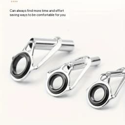 50pcs of Sea Rod Guide Rings, Rocker Rod Top Rings, Stainless Steel Lure Top Rings, Long-Range Fishing Rod Modification Accessor