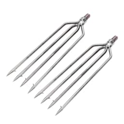 2 PCS Stainless Steel Harpoon Gig Barbed 4 Prongs Fishing Harpoon 8mm Screw High Hardness Fishing Spear Outdoor Fishing