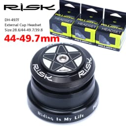 RISK MTB Road Bicycle Headset 44mm 34/41/41.8/49.7/50.6/55/56mm for Bike 28.6mm 1 1/8 Straight 1.25-1.5" 1 1/4-1/2 Tapered Fork