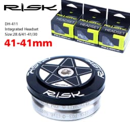 RISK MTB Road Bicycle Headset 44mm 34/41/41.8/49.7/50.6/55/56mm for Bike 28.6mm 1 1/8 Straight 1.25-1.5" 1 1/4-1/2 Tapered Fork