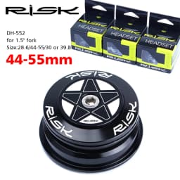 RISK MTB Road Bicycle Headset 44mm 34/41/41.8/49.7/50.6/55/56mm for Bike 28.6mm 1 1/8 Straight 1.25-1.5" 1 1/4-1/2 Tapered Fork