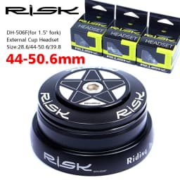 RISK MTB Road Bicycle Headset 44mm 34/41/41.8/49.7/50.6/55/56mm for Bike 28.6mm 1 1/8 Straight 1.25-1.5" 1 1/4-1/2 Tapered Fork