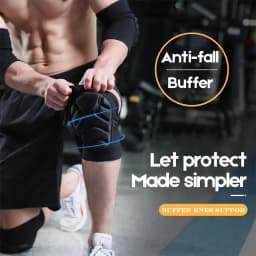 1Pair /PCS Anti-Slip Knee Pads with Thick EVA Foam for Volleyball Football Dance Collision Avoidance Labubo Knee Sleeve