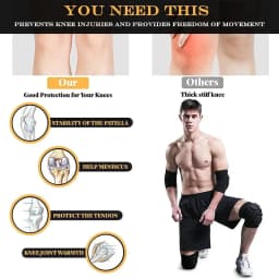 1Pair /PCS Anti-Slip Knee Pads with Thick EVA Foam for Volleyball Football Dance Collision Avoidance Labubo Knee Sleeve