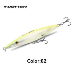 YOOFISH Floating Pencil Bait 90mm/110mm/130mm/150mm Long Casting Topwater Stickbait Hard Wobblers For Seabass Pike Fishing