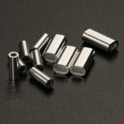Fishing Aluminum Crimp Sleeves Oval Barrel Round Loop Sleeve Wire Leader Rigging Tackle Box Pesca Line Connectors 60-210Pcs Tube