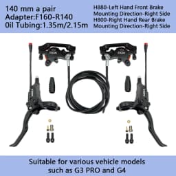 XOD Electric Scooter Brake H800/H880 Electric Scooter Hydraulic Disc Brake For KUKirin G3 Pro G4 G5 G2 MAX G2 Master Spare Parts