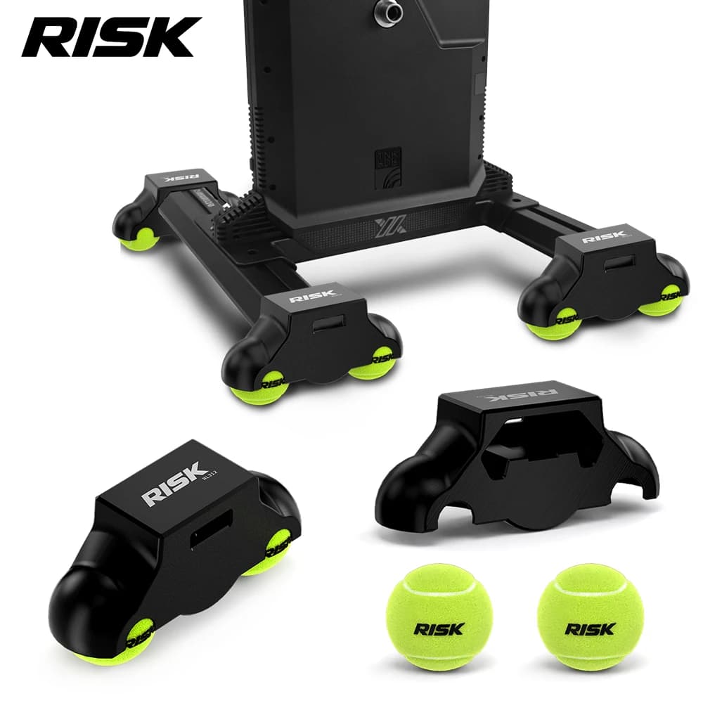 RISK Bicycle Cycling Smart Trainer Buffer Foot Pads Rocker Base Plate Stand Tennis Ball Feets for X2 / X2 MAX / XX PRO