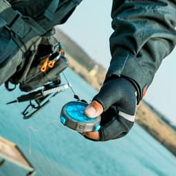 HASIDA Sub Line Box Fishing Tackle Box With Blade Portable Hangable Imported ABS Orange/Blue Colors Choices Stretchable Buckle