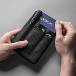 EDC Pouch Slim EDC Pocket Organizer with Zipper Tactical Pouch for Flashlight, Multitool, Pen, Notebook, Compact EDC Gear Pouch