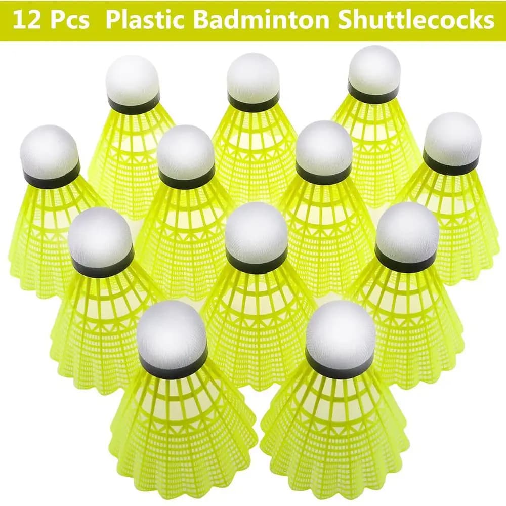 New Plastic Badminton Shuttlecocks Stable Sports Nylon Badminton Durable Outdoor Badminton Training Balls