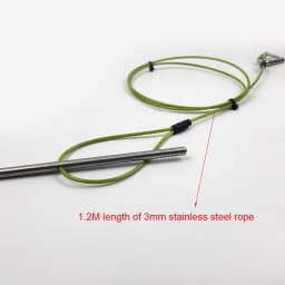 60cm/80cm/100cm/120cm Spearfishing live fish stringer dive fishing lock buckle suitable for underwater hunting and angling