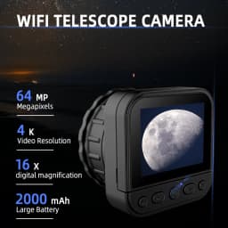 New 2.4G WIFI Electronic Eyepiece 64MP 4K HD 16X Digital Astronomical Telescope Eyepiece Electronic Camera Screen