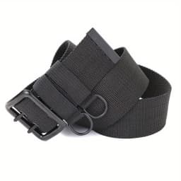 New Wide Double - Layer Canvas Tactical Belt for Men | Outdoor & Casual | All - Size Available | Heavy - Duty for Big and Tall
