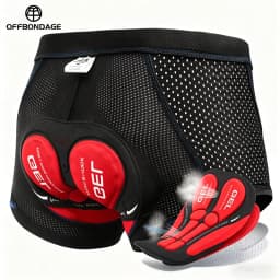 OFFBONDAGE Cycling Shorts Men Breathable Mesh Cycling Underwear 5D Gel Pad Shockproof MTB Bike Shorts Cycling Clothes
