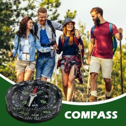 Compass Camping Waterproof Multifunctional Sighting Navigation Compass for Survival Traveling Mountaineering Boating Outdoor