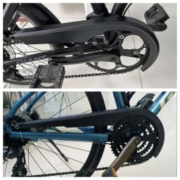 1 Set of Heavy-Duty Folding Bicycle Chain Guards with Rear Fixation - Heavy-Duty Chain Box with Large Gear Protection