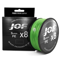 JOF X8 100M/150M/300M/500M PE Fishing Line Super Strong Braided Wire - Durable Multicolor Monofilament Line for Angling