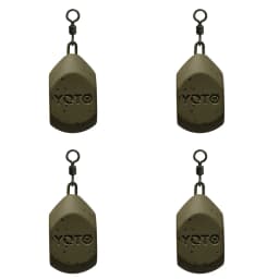 Carp Fishing Square Lead with Swivel Anti Tangle Stable Bottom Hold Strong Fishing Weight for Carp Angling