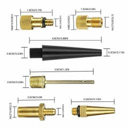 26pcs Copper Bike Valve Adapter Set Pump Inflator Kit for Bicycle Tires Football Cycling Accessories