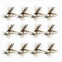 10 pcs Adams Dry Fly Fishing Flies, Hand-Tied Realistic Insect Imitation Lures with High Carbon Steel Hooks, Freshwater Floati