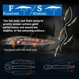 MEREDITH Minnow Wobbler Fishing Lures 110mm Artificial Hard Bait Slow Sinking Or Flaoting Depth 0-3m Bait Jerk Bass Pike Baits