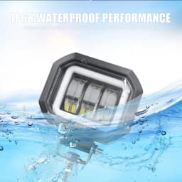 4inch 12V 24V 30W Round Square Led Work Light Angel Eyes Light Bar Spot Light Offroad Motorcycle Car Boat 4x4 Atv Led Work Light