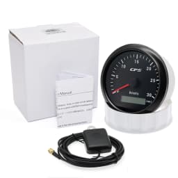 Waterproof 0~30 Knots 85MM GPS Speedometer Gauge+Antenna 7 Color LED 0~60 Knots Odometer for Marine Car Boat Yacht 12V24V Custom