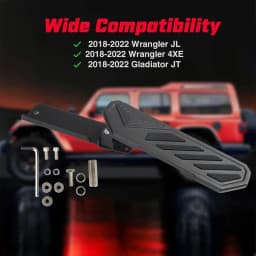 Dead Pedal Driver Foot Rest Left Side Kick Panel For 2018-2022 Jeep Wrangler JL JLU 4XE For Gladiator JT Anti-Slip DH-1092-BK
