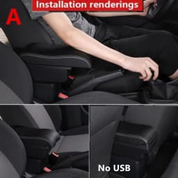 Universal Car Armrest Box Universal Model Armrest Car Accessories Storage Box Retrofit Parts Increase Relieve Fatigue