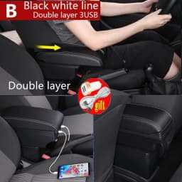 For MINI Cooper Armrest Box For MINI Cooper R50 R52 R53 R56 R57 R58 F55 F56 F57 Countryman R60 F60 Armrest Box Retrofit Parts