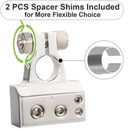 2Pcs 0/2/4/8/10 Gauge Positive Negative Car Battery Terminal Connectors Auto Car Marine Battery Terminal Connectors Shims