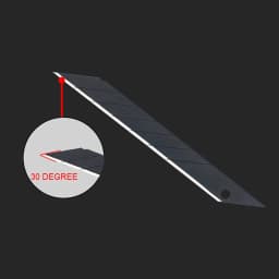 100Pcs Carbon Steel Replacement Black Blades 30/60 Degree Snap Off Knife Cutter Spare Blade Car Wrap Vinyl Film Cutting Tools