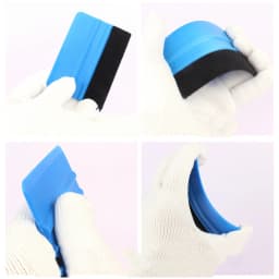 ALIWRAP 10pcs Vinyl Squeegee Applicator Felt Fabric Scraper for Vinyl Wrap Car Stickers Carbon Film Install Window Film Tinting