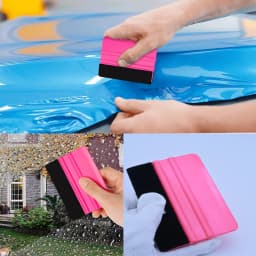 ALIWRAP 10pcs Vinyl Squeegee Applicator Felt Fabric Scraper for Vinyl Wrap Car Stickers Carbon Film Install Window Film Tinting