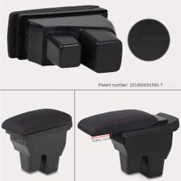 For Honda Jazz Armrest For Honda Fit Jazz 3 Car Armrest Box 2014-2019 Retrofit Accessorie Car Storage Box Simple installation