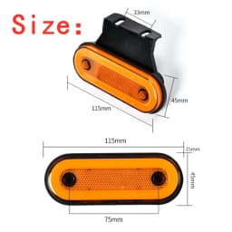 10pcs 12V-24V Truck Side Marker Light LED Trailer Lights Reflector Bus Van Clearance Lights For DAF truck For Isuzu