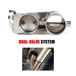 2'' 2.25'' 2.5" 3" Electric Exhaust Cutout Kit Y pipe Exhaust Control Valve With Dual Valve System Switch Remote Control Kit