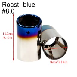 2Pcs/Set Stainless Steel Car Exhaust Muffler Tip Pipes Covers for Audi A1 A3 A4 TT 2009-2015/VW Volkswagen PASSAT