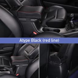 SEAMETAL Car Armrest Box Extender Elbow Support Universal Auto Arm Rest with USB Charging Ports Cup Holder Adjustable Length