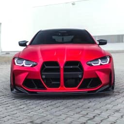 For BMW M3 G80 M4 G82 Front Bumper Spoiler Lip 2021 2022 2023 Carbon Fiber Look/Gloss Black Car Lower Splitter Lip Protector Kit