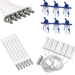 Diesel Engine Injector Flow Meter Test Kit 6-Cylinder Common Rail Adapter Leak Diagnosis Kit