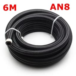 3M 5M 6M Oil Fuel Hose Oil Gas Line AN4 AN6 AN8 AN10 AN12 10FT Cooler Hose Line Nylon Stainless Steel Braided Pipe Tube in Stock