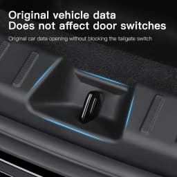 YZ For Tesla Model 3 Y Highland Juniper Trunk Sill Plate Protector TPE Rubber Protector Threshold Bumper Pad Prevent Scratching