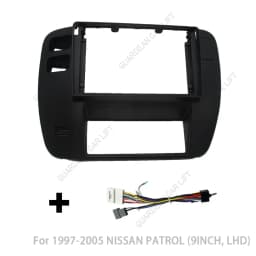 9INCH Car Radio Fascias For Nissan patrol Y61 1997-2006 Android GPS MP5 Stereo Player 2 Din Head Unit Panel Dash Frame Installat