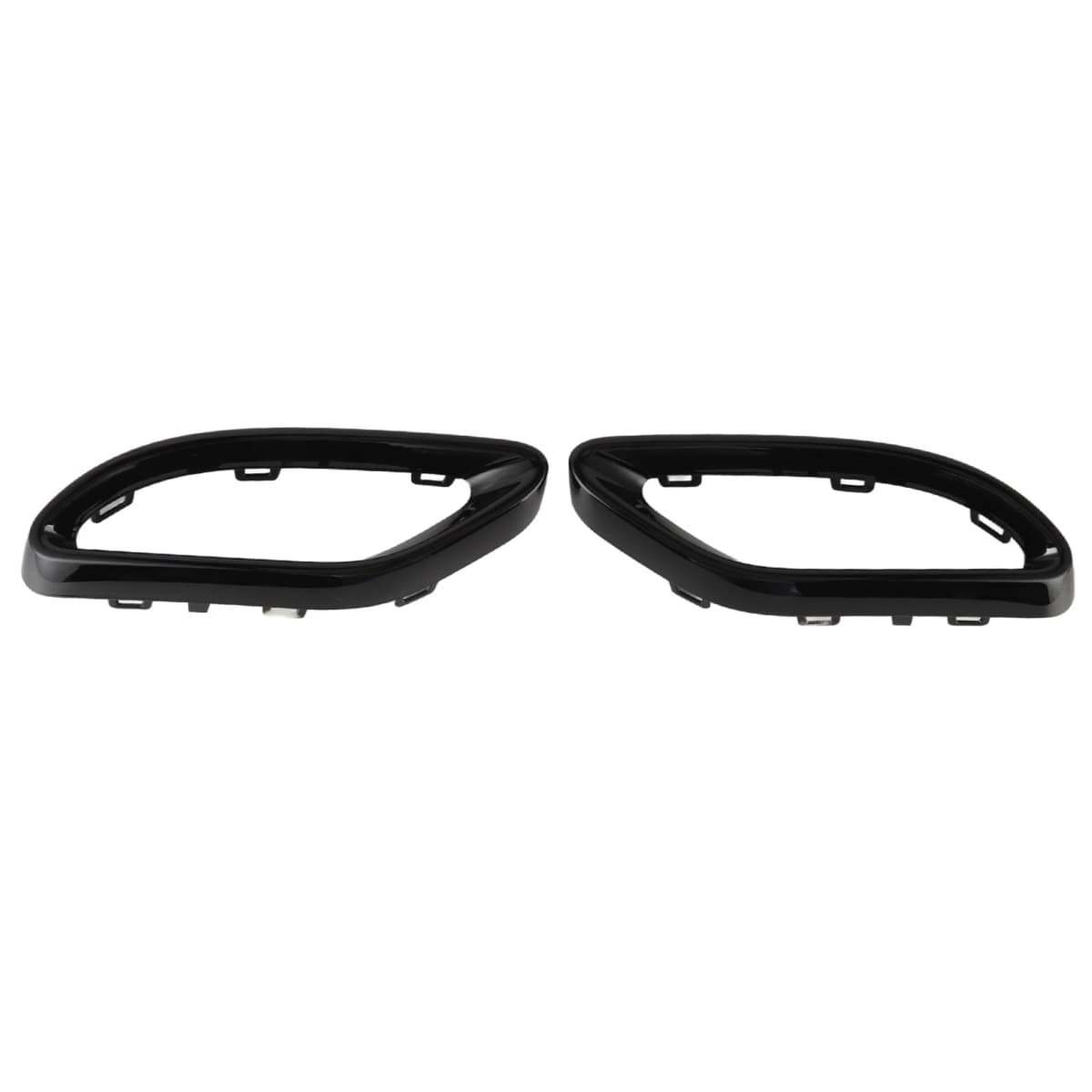 Gloss Black Exhaust Tip Cover Trims Replacement for Mercedes‑Benz A B C E GLC CLS‑Class W177 W247 W205 W213 X253 C257
