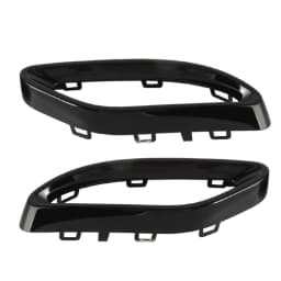 Gloss Black Exhaust Tip Cover Trims Replacement for Mercedes‑Benz A B C E GLC CLS‑Class W177 W247 W205 W213 X253 C257