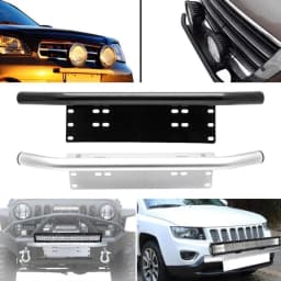 Auto Car Front Bumper Licence Plate Holder Truck Fog Light Mount Support Frame
