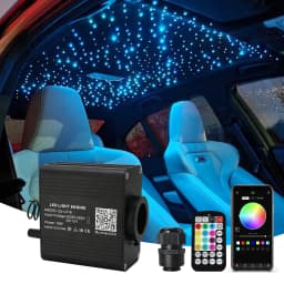 16W RGBW Twinkle Starry Sky Star Roof Fiber Optic Light Music Control LED Car Interior Ambient Atmosphere Light